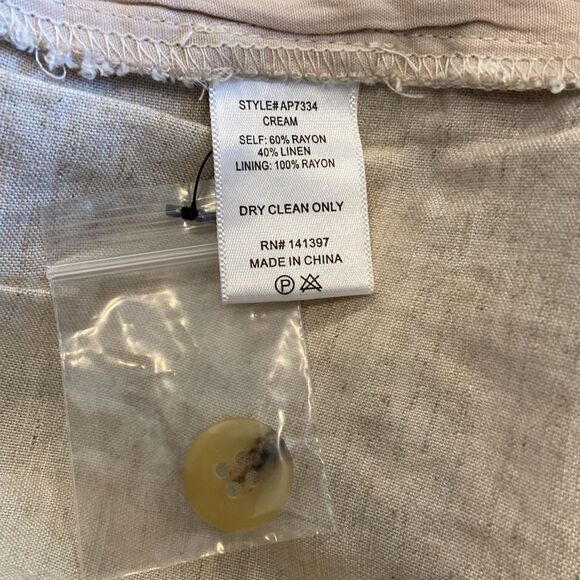 ASTR the Label NWT Wide Leg Cream Jumpsuit XL - Picture 9 of 9